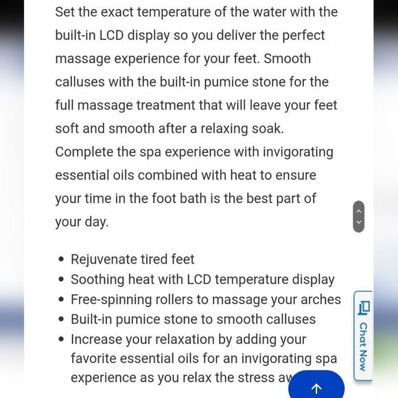 Sharper Image SpaHaven Heated w/Massage Rollers Foot Bath - Picture 11 of 16